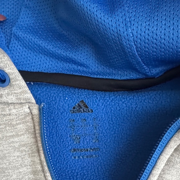 Adidas Two-Tone Blue and Gray Jacket - Picture 3 of 5